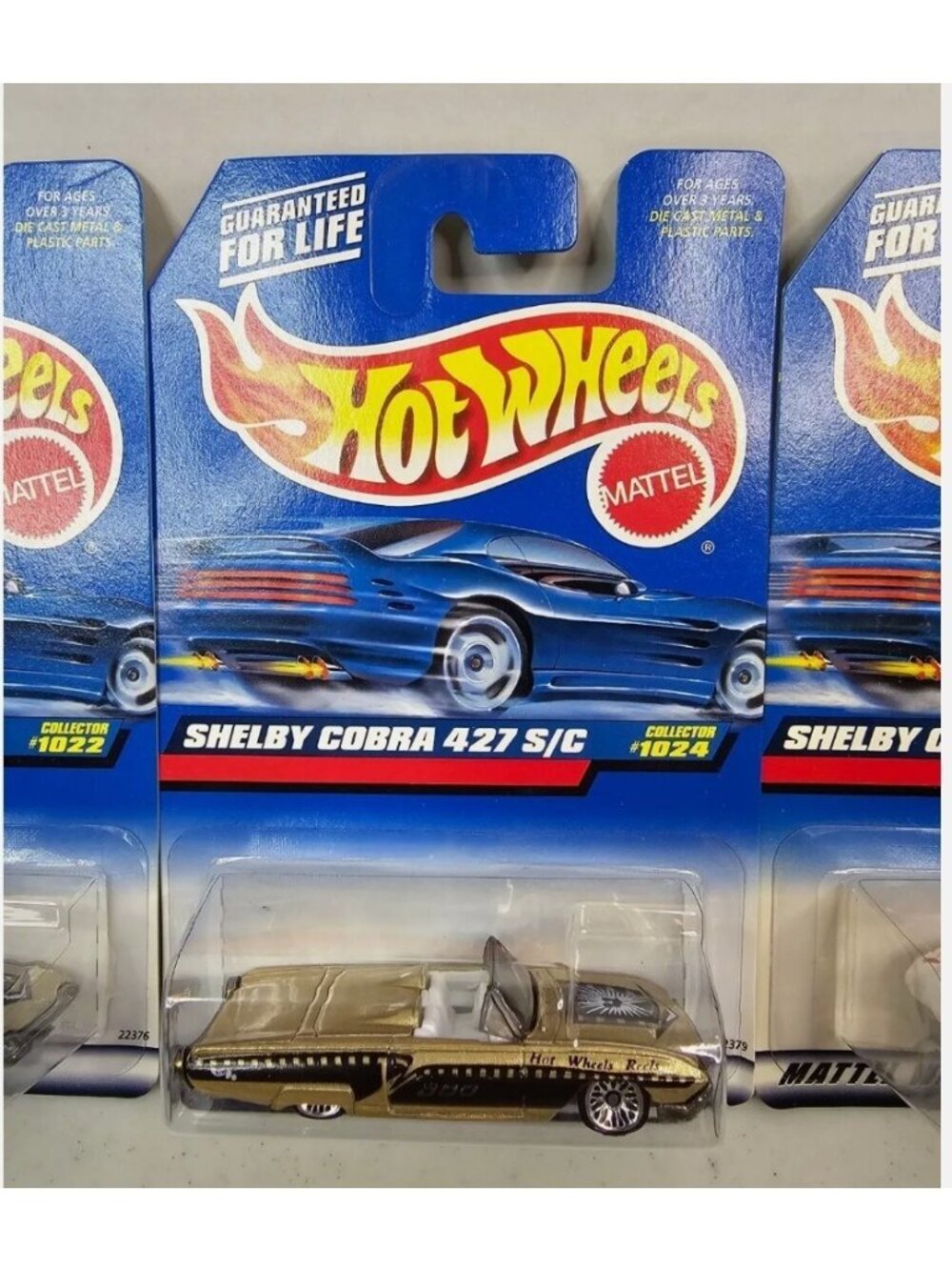Hot Wheels Shelby Cobra 427 S/C WRONG CARD ERROR + Both Correct Variation